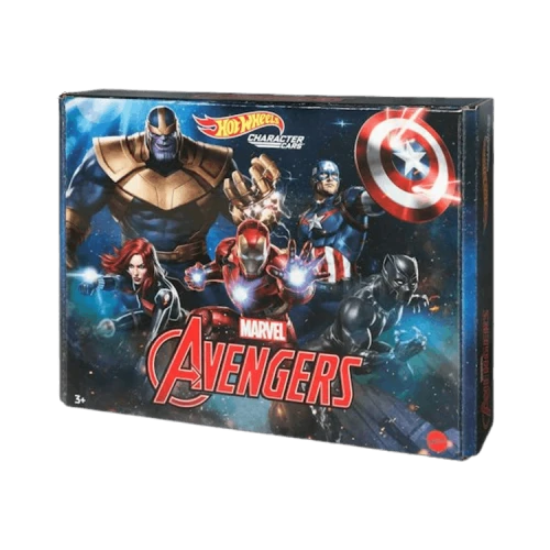 Hot Wheels Character Cars Marvel Avengers Vehicles 5 Pack
