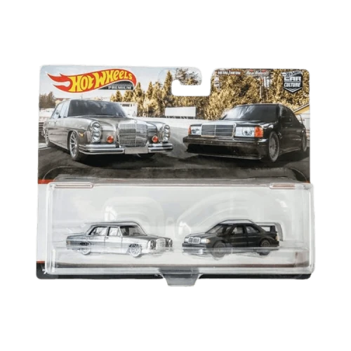 Hot Wheels Car Culture Premium Mercedes-Benz 280 Sel 4.5 & 190 E 2.5-16 2-Pack