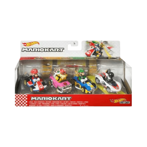 Hot Wheels Mario Kart Bundle 4-Pack