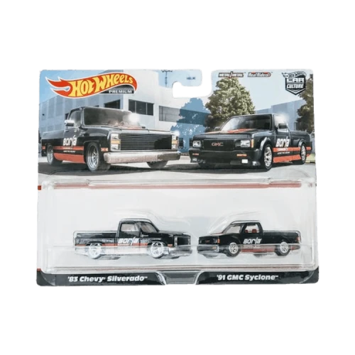 Hot Wheels Premium Car Culture '83 Chevy Silverado & '91 Gmc Syclone 2-Pack