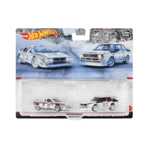 Hot Wheels Premium Car Culture Lancia Rally 037 & 84' Audi Sport Quattro 2-Pack Set