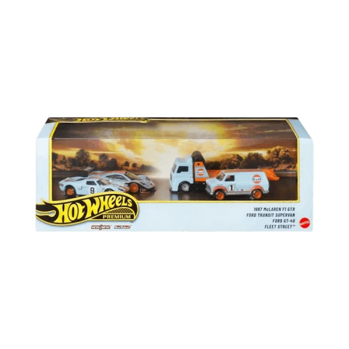Hot Wheels Premium Collector Le Mans Race Gulf Collector Display Set Jhw43