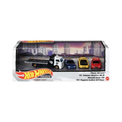 Hot Wheels Premium Display Diecast Collection 4-Pack 1:64