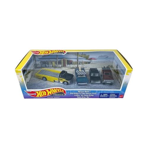 Hot Wheels Premium Horizon Hauler 1978 Dodge Custom '62 Pickup Set