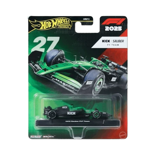 Hot Wheels Premium Kick Sauber 2025 Nico HüLkenberg Edition 1/64 Scale Formula 1 Car 'Green'