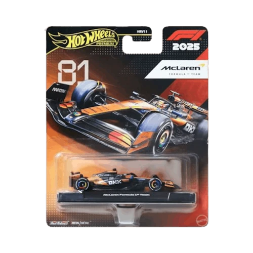 Hot Wheels Premium Mclaren 2025 Oscar Piastri Edition 1/64 Scale Formula 1 Car 'Papaya'
