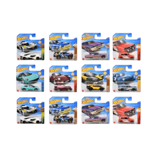 Hot Wheels Pack Of 12 1:64 Scale Mystery Random Assortment Packs 'Black'