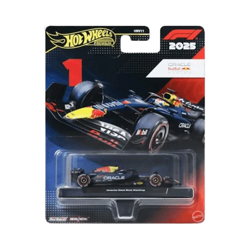 Hot Wheels Premium Oracle Red Bull Racing 2025 Max Verstappen Edition 1/64 Scale Formula 1 Car 'Blue'