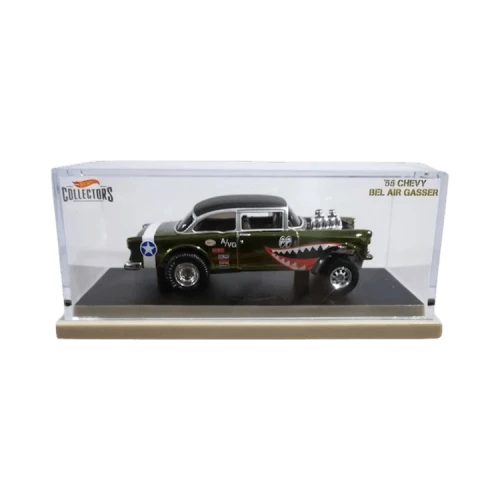 Hot Wheels Rlc 55 Chevy Bel Air Gasser Spectraflame 'Olive (Black Roof)'