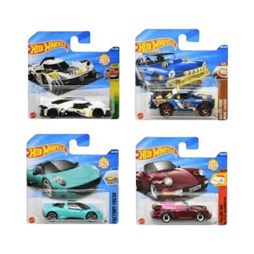 Hot Wheels Set Of 4 1:64 Scale Mystery Random Assortment Packs 'Black'