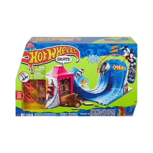 Hot Wheels x Tony Hawk Amusement Park Set With Fingerboard & Pair Of Set
