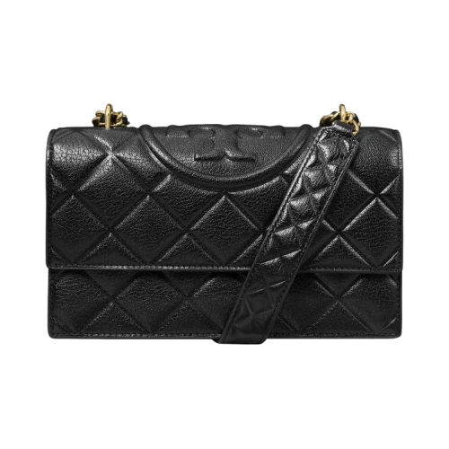 Tory Burch Fleming Small Convertible Shoulder Bag Black