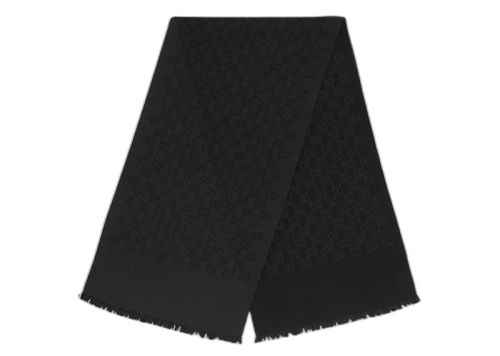 Gucci GG Logo Scarf Black