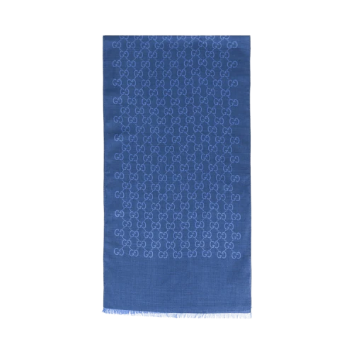 Gucci GG Logo Scarf Sapphire Sky Blue