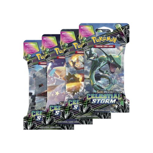 Pokémon Sun & Moon: Celestial Storm Sleeved Booster Pack (Set of 4)