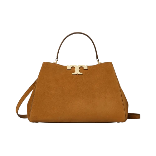 Tory Burch Eleanor Suede Satchel Caramel