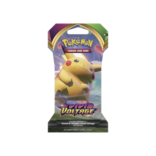 Pokémon Sword & Shield: Vivid Voltage Sleeved Booster Pack (Gigantamax Pikachu Artwork)