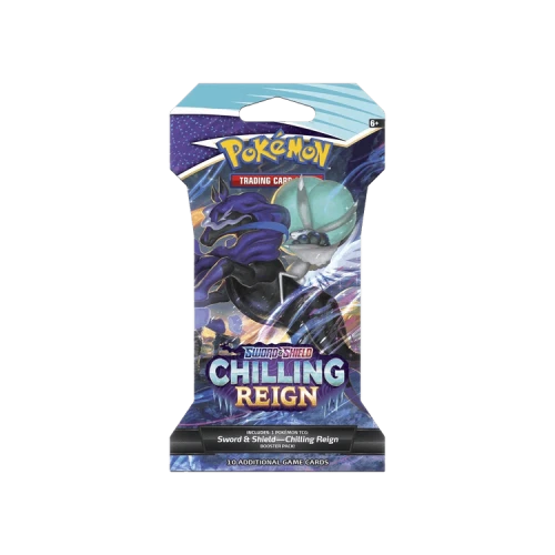 Pokémon Sword & Shield: Chilling Reign Sleeved Booster Pack (Shadow Rider Calyrex Artwork)