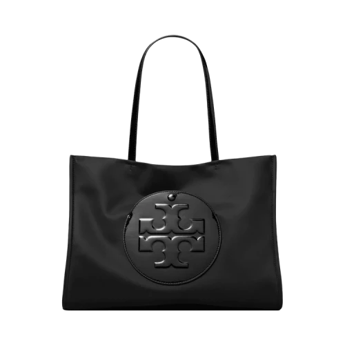 Tory Burch Ella Patent Small Tote Bag Black
