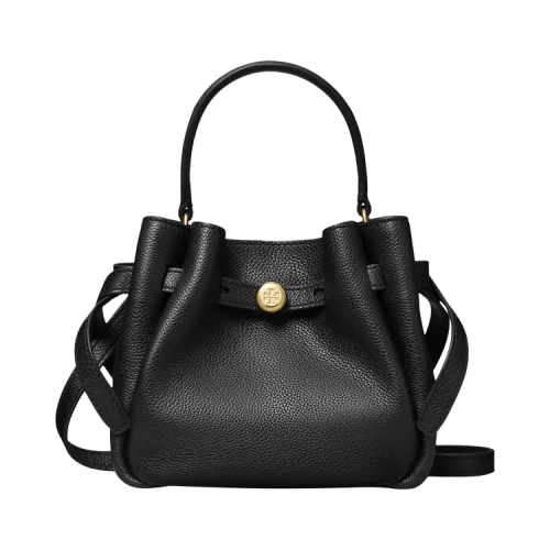 Tory Burch Romy Mini Bucket Bag Black