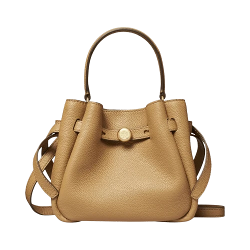 Tory Burch Romy Mini Bucket Bag 'Tiramisu'