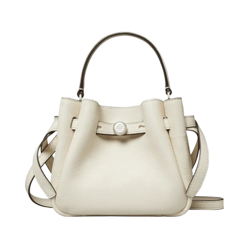 Tory Burch Romy Mini Bucket Bag 'Light Cream'