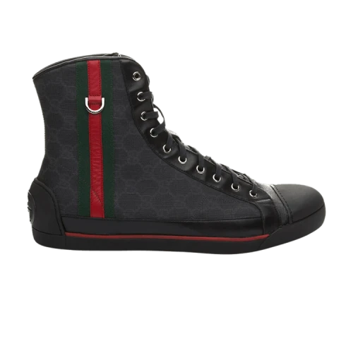 Gucci Signature GG High 'Black Canvas'