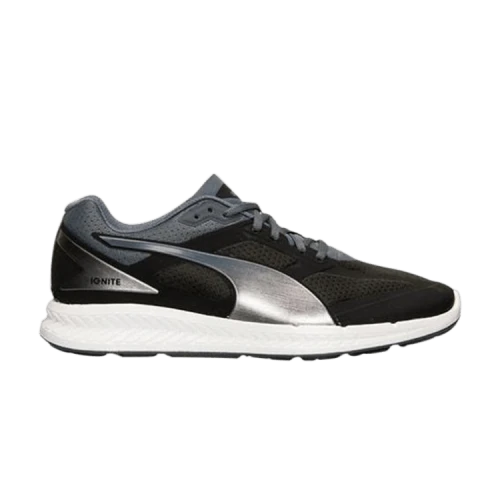 PUMA Ignite Low Tops Sports Shoe Black Gray