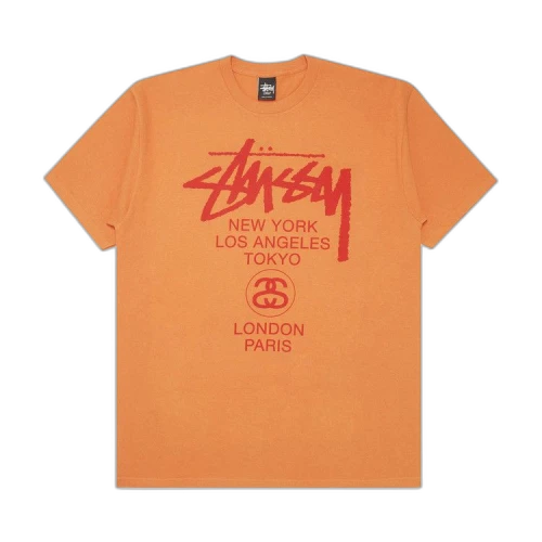 Stussy World Tour Tee 'Orange'
