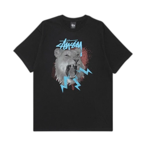Stussy Pop Lion Tee 'Black'
