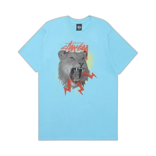 Stussy Pop Lion Tee 'Teal'