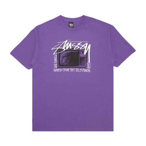 Stussy TV Wave Tee 'Purple'