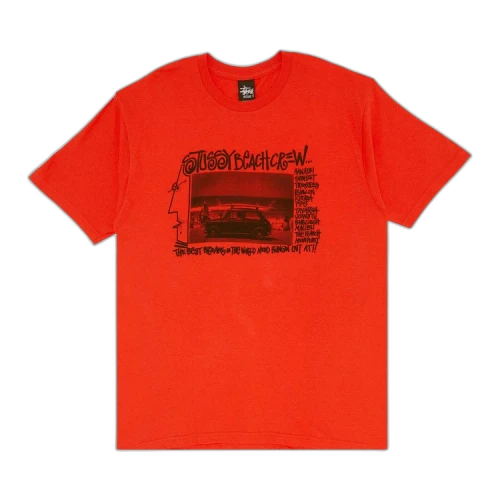 Stussy Beach Crew Tee 'Red'