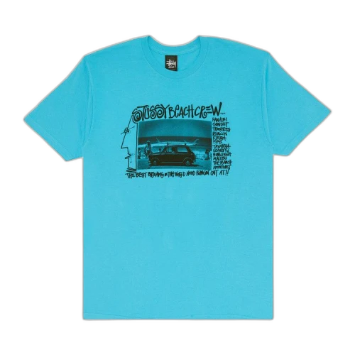 Stussy Beach Crew Tee 'Teal'