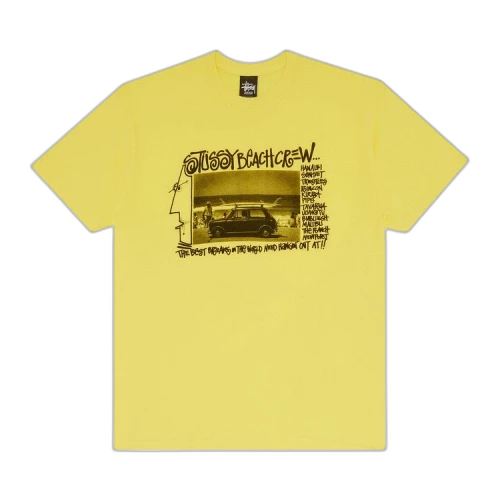 Stussy Beach Crew Tee 'Yellow'