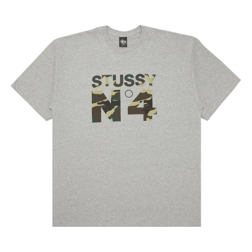 Stussy Camo No.4 Tee 'Grey Heather'
