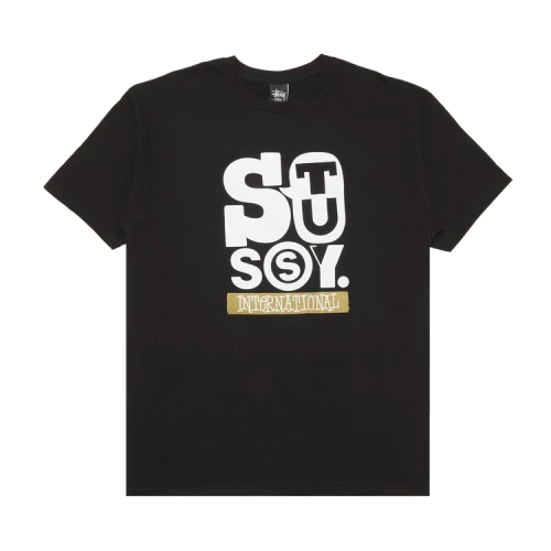 Stussy Stu Stack Tee 'Black'