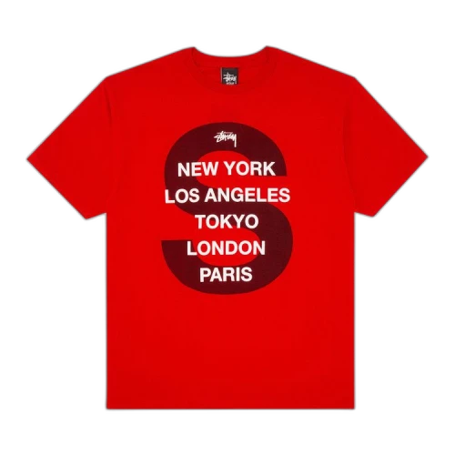 Stussy S Cities Tee 'Red'