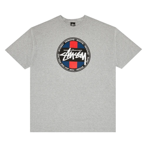 Stussy SS Stripe Do Tee 'Grey Heather'