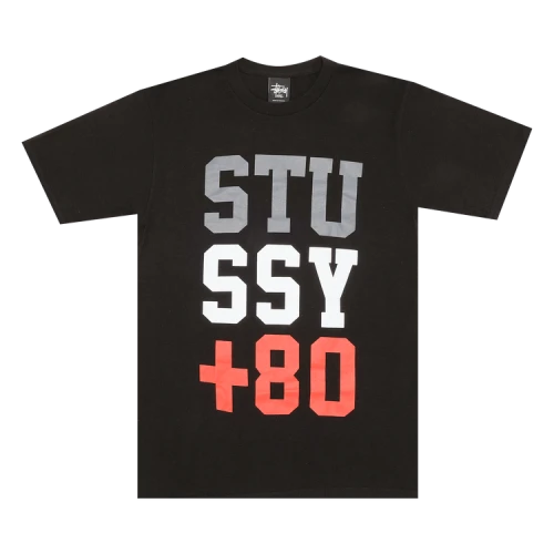 Stussy +80 Tee 'Black'