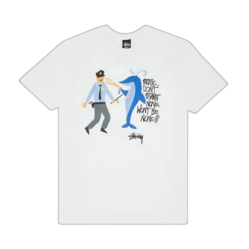 Stussy Dolphin Static Tee 'White'