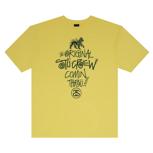 Stussy Comin Thru Tee 'Yellow'