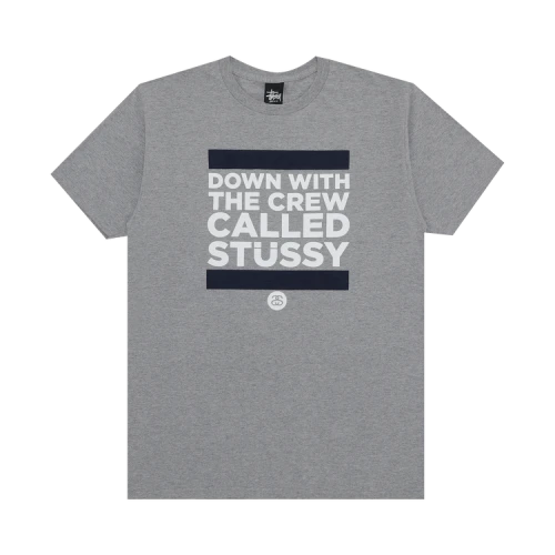 Stussy Down With The Crew Tee 'Grey Heather'