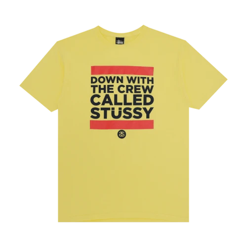 Stussy Down With The Crew Tee 'Yellow'