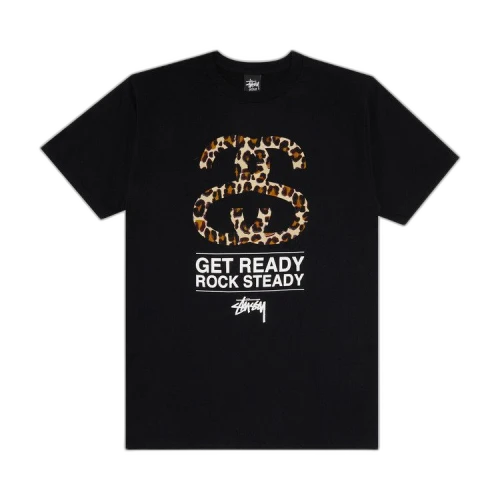 Stussy SS Leopard Tee 'Black'