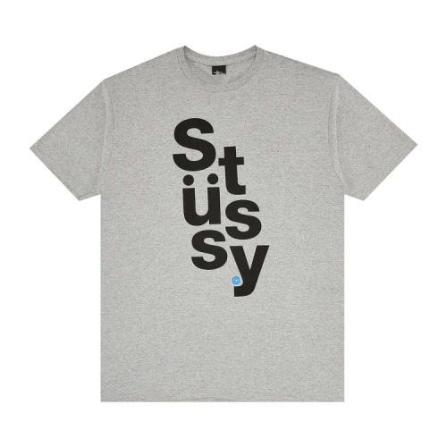 Stussy Stack Tee 'Grey Heather'