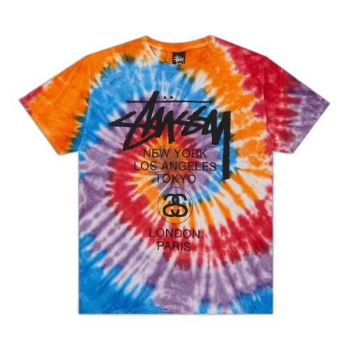 Stussy World Tour Swirls Tee 'Orange'