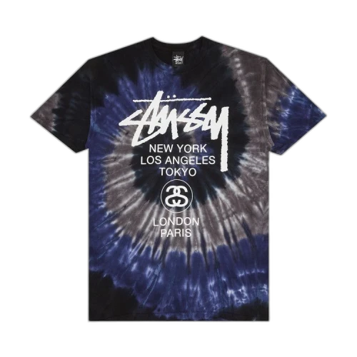 Stussy World Tour Swirls Tee 'Purple'