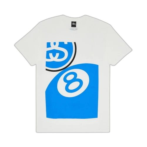 Stussy Big 8 Ball Link Tee 'White'