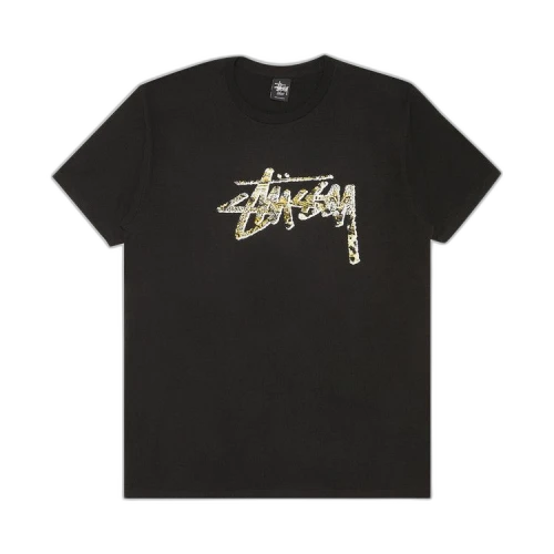 Stussy Cheetah Stock Tee 'Black'
